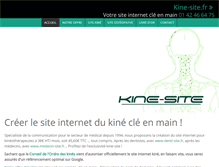 Tablet Screenshot of kine-site.fr